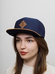 Бейсболка DJINNS арт. 6P SB Honey Knit (темно-синий)